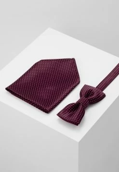 Only & Sons ONSTBOX THEO TIE SET - Pocket Square - Cabernet/white