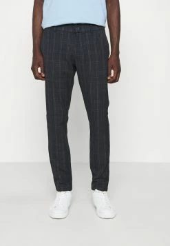 Only & Sons ONSMARK CHECK TAPERED - Chinos - Dark Navy