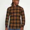 Only & Sons ONSGUDMUND LIFE CHECKED SHIRT - Shirt - Brown -Only & Sons shop 7d76eb2382cf48e58b9484767f88a209