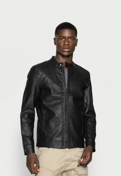 Only & Sons ONSAL - Faux Leather Jacket - Black