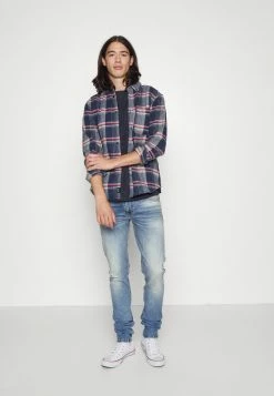 Only & Sons ONSTAM CHECK SHIRT - Shirt - Dark Navy/red/white -Only & Sons shop 87935f40a06b4e08969b3d4e7c299642