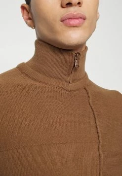 Only & Sons ONSELIAS BLOCK HIGH NECK - Jumper - Caribou -Only & Sons shop 8a79296447ba4959b3c1a4903ba62f49