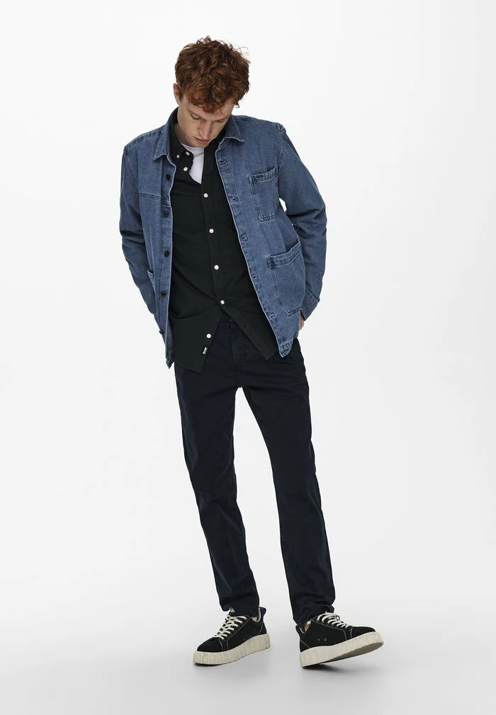 Only & Sons ONSPETE LIFE SLIM - Chinos - Dark Navy 3 Only & Sons ONSPETE LIFE SLIM - Chinos - Dark Navy