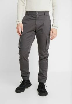 Only & Sons ONSCAM STAGE CUFF - Cargo Trousers - Grey Pinstripe