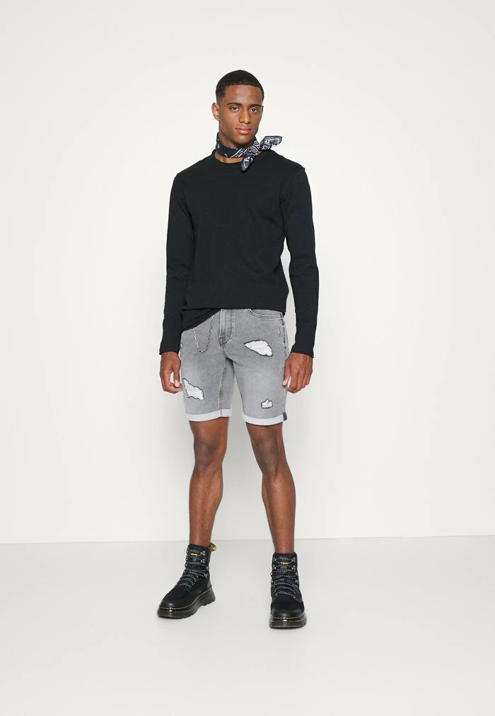 Only & Sons ONSPLY DAMAGE - Denim Shorts - Grey Denim 4 Only & Sons ONSPLY DAMAGE - Denim Shorts - Grey Denim - Image 2