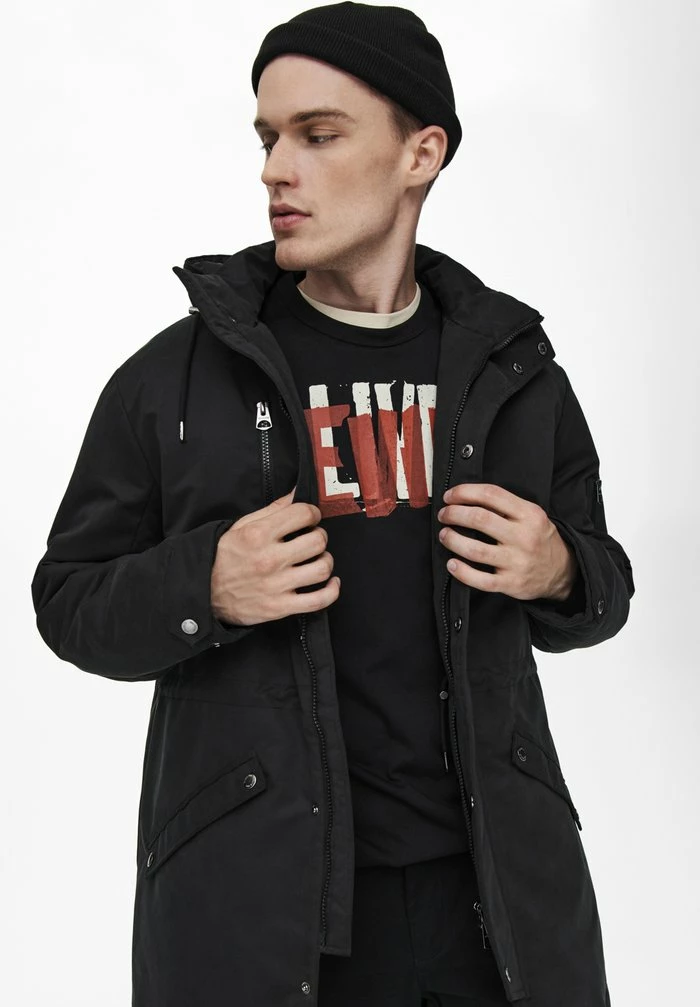 Only & Sons ONSKLAUS WINTER - Parka - Black 6 Only & Sons ONSKLAUS WINTER - Parka - Black - Image 4