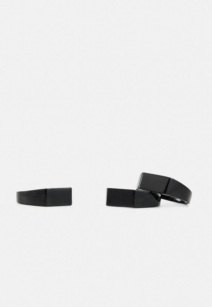 Only & Sons ONSCALVIN RING UNISEX 3 PACK - Ring - Black 5 Only & Sons ONSCALVIN RING UNISEX 3 PACK - Ring - Black - Image 3