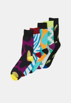 Only & Sons ONSFINCH BASIC PATTERN SOCKS 5 PACK - Socks - Black
