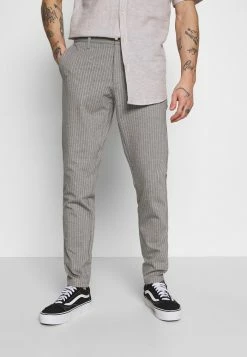 Only & Sons ONSMARK PANT STRIPE - Trousers - Light Grey Melange