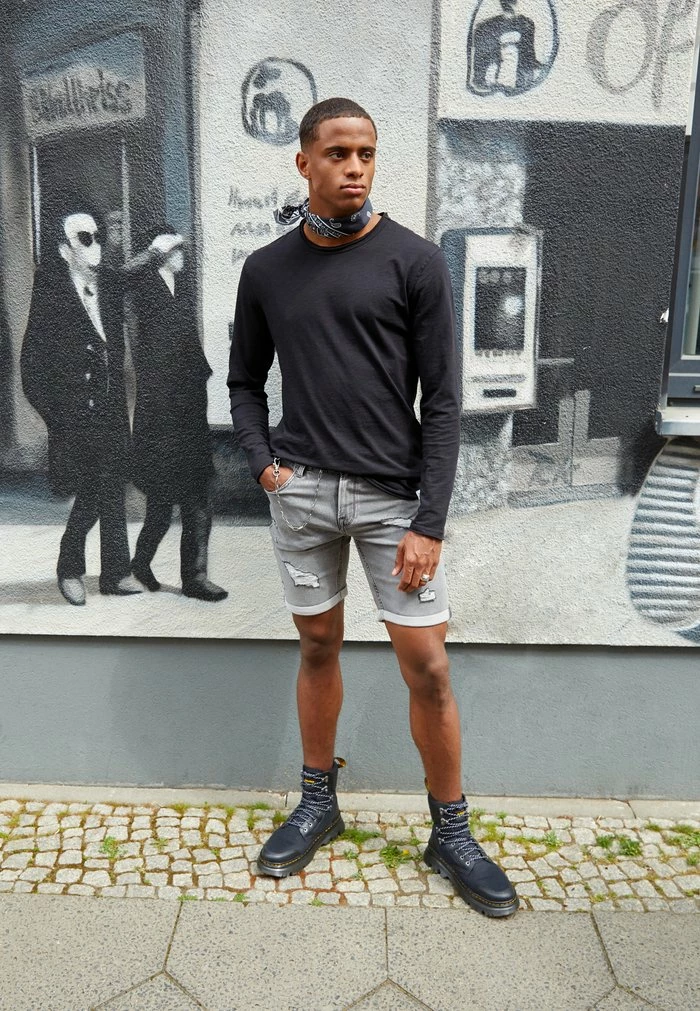 Only & Sons ONSPLY DAMAGE - Denim Shorts - Grey Denim 3 Only & Sons ONSPLY DAMAGE - Denim Shorts - Grey Denim
