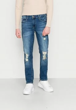 Only & Sons ONSLOOM SLIM BLUE DAMAGEMA - Slim Fit Jeans - Blue Denim