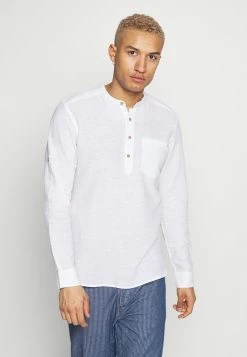 Only & Sons ONSCAIDEN HALF PLACKET - Shirt - White
