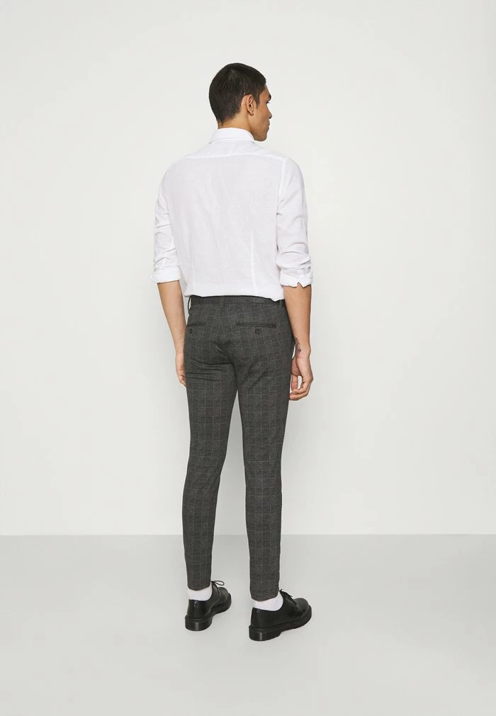 Only & Sons ONSMARK CHECK PANTS - Trousers - Black 5 Only & Sons ONSMARK CHECK PANTS - Trousers - Black - Image 3