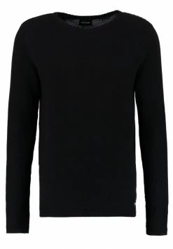 Only & Sons ONSDAN STRUCTURE CREW NECK - Jumper - Black -Only & Sons shop 9c9353f99f20401c8c0ae0b27388bfad