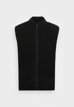 Only & Sons ONSREMY WALLPAPER ZIP VEST - Waistcoat - Black