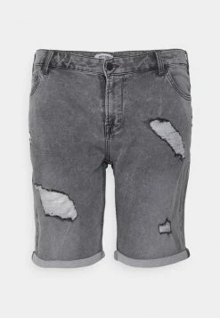 Only & Sons ONSPLY DAMAGE - Denim Shorts - Grey Denim