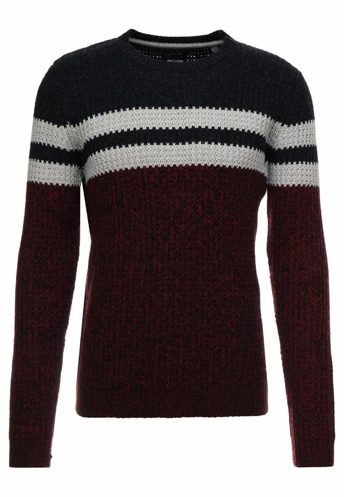 Only & Sons ONSLAZLO STRIPED CREW NECK - Jumper - Cabernet 7 Only & Sons ONSLAZLO STRIPED CREW NECK - Jumper - Cabernet - Image 5