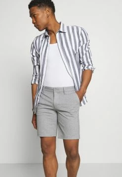 Only & Sons ONSMARK STRIPE - Shorts - Light Grey Melange -Only & Sons shop a34df3f822084004a22a2db07841edfe