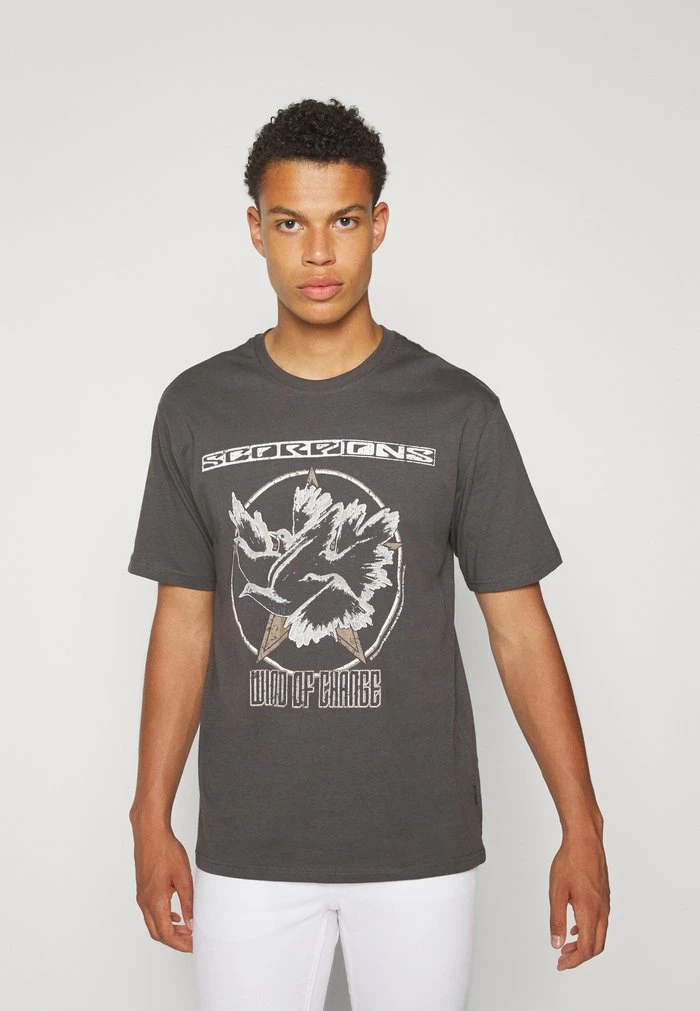 Only & Sons ONSSCORPIONS TEE - Print T-shirt - Grey 6 Only & Sons ONSSCORPIONS TEE - Print T-shirt - Grey - Image 4