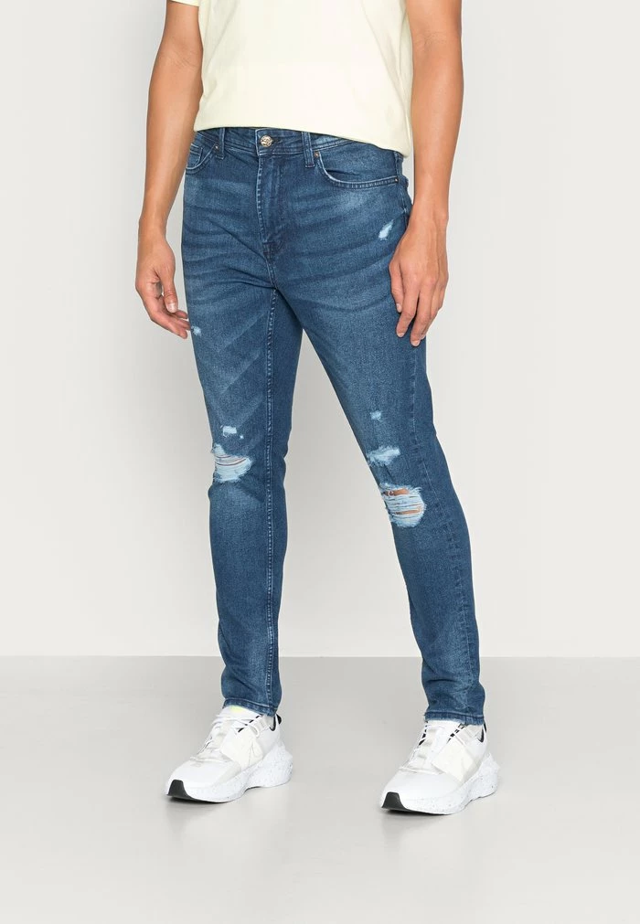 Only & Sons ONSDRAPER TAP DAMAGE - Jeans Tapered Fit - Blue Denim 3 Only & Sons ONSDRAPER TAP DAMAGE - Jeans Tapered Fit - Blue Denim