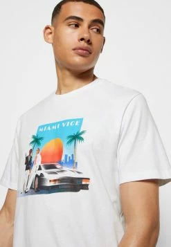 Only & Sons ONSVICE TEE - Print T-shirt - White -Only & Sons shop a654c16071f14feaadce23412ce7a095