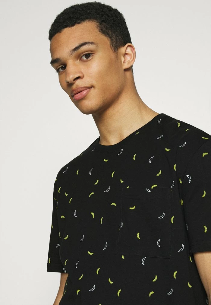 Only & Sons ONSPROVE DITSY TEE - Print T-shirt - Black 6 Only & Sons ONSPROVE DITSY TEE - Print T-shirt - Black - Image 4