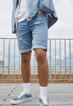 Only & Sons ONSPLY DAMAGE - Denim Shorts - Blue Denim -Only & Sons shop a759cf21b308445aa28340c48c191426