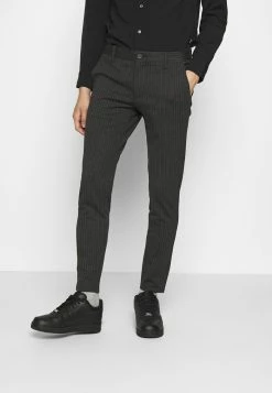 Only & Sons ONSMARK PANT STRIPE - Trousers - Dark Grey Melange