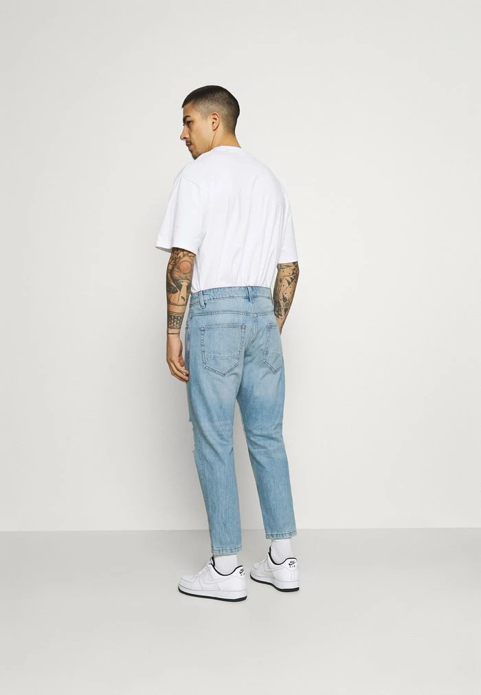Only & Sons ONSAVI BEAM LIFE CROP - Jeans Tapered Fit - Blue Denim 5 Only & Sons ONSAVI BEAM LIFE CROP - Jeans Tapered Fit - Blue Denim - Image 3