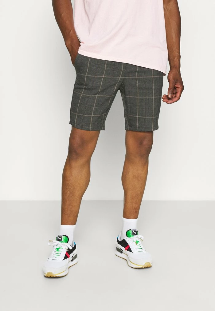 Only & Sons ONSLINUS CHECK - Shorts - Brown/stone 3 Only & Sons ONSLINUS CHECK - Shorts - Brown/stone