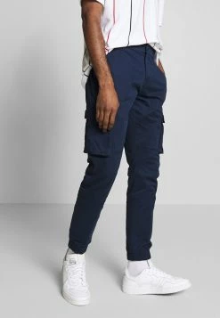 Only & Sons ONSCAM STAGE CUFF - Cargo Trousers - Dark Blue