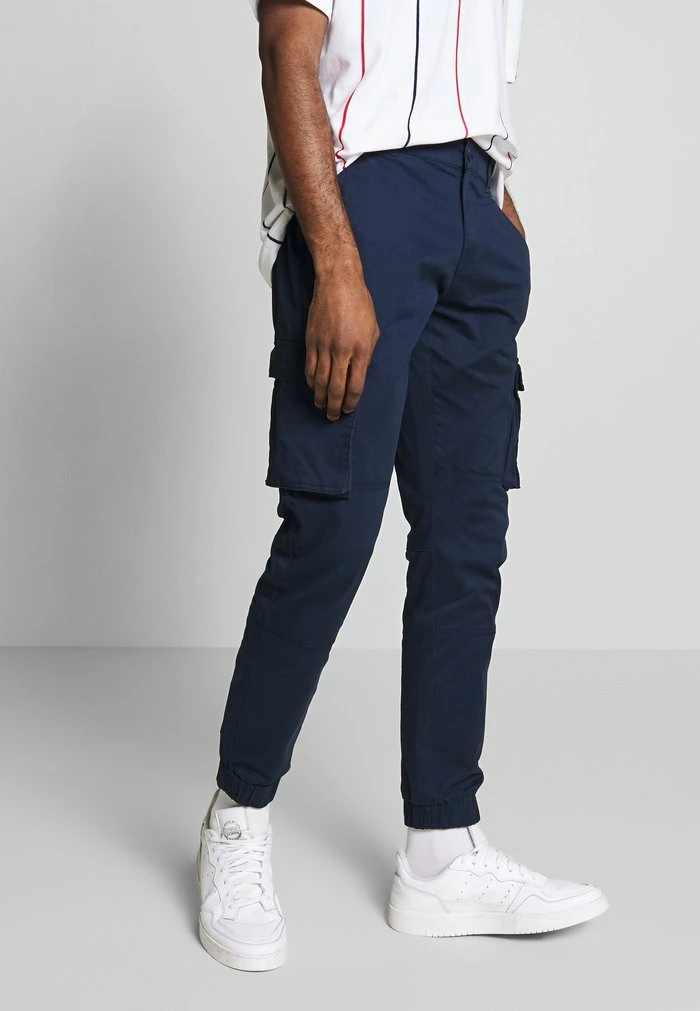 Only & Sons ONSCAM STAGE CUFF - Cargo Trousers - Dark Blue 3 Only & Sons ONSCAM STAGE CUFF - Cargo Trousers - Dark Blue
