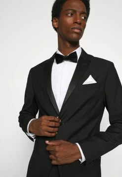 Only & Sons ONSTBOX THEO BOW TIE HANKERCHIEF SET - Pocket Square - Black/white