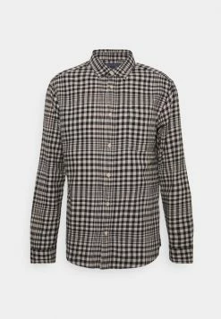 Only & Sons ONSTASH CHECK - Shirt - Silver Lining -Only & Sons shop b465662a237f4268bb92cd08c9e48d0d