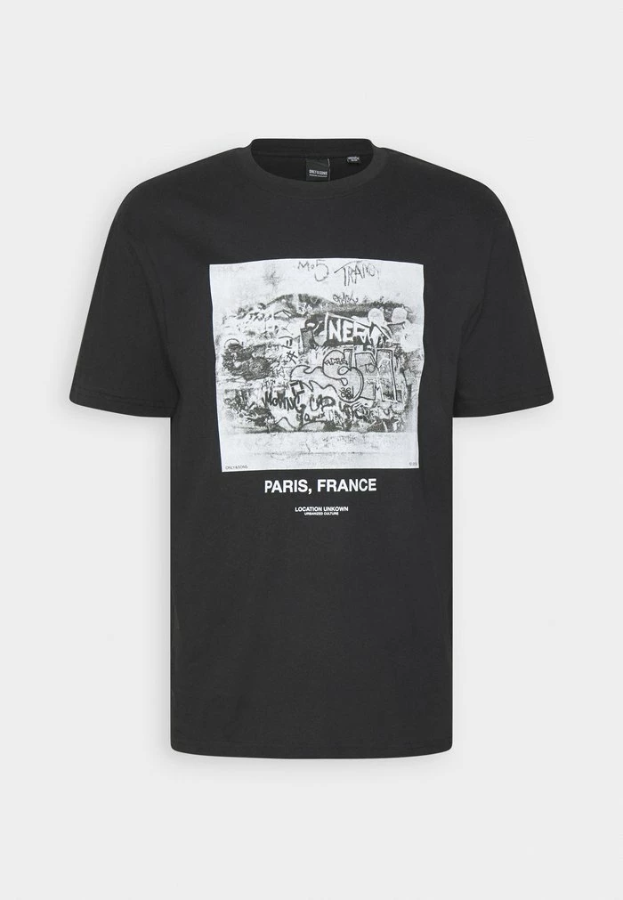 Only & Sons ONSSEB TEE - Print T-shirt - Black 6 Only & Sons ONSSEB TEE - Print T-shirt - Black - Image 4