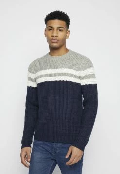 Only & Sons ONSLAZLO STRIPED CREW NECK - Jumper - Blue Nights 11 Only & Sons ONSLAZLO STRIPED CREW NECK - Jumper - Blue Nights -Only & Sons shop b515f6a3318a439094580ac9d0b52ec0
