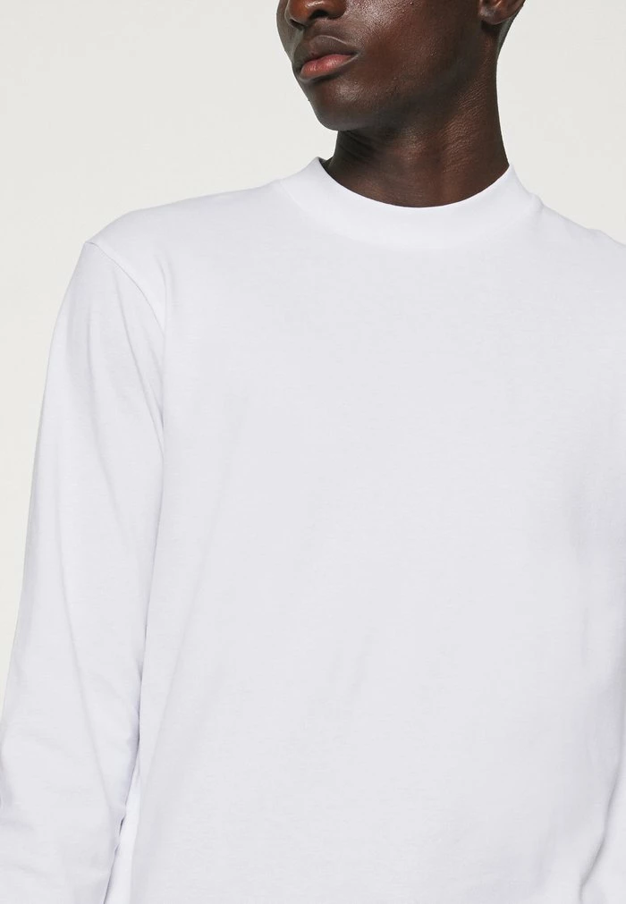 Only & Sons ONSVILMOS LIFE REG MOCK NECK TEE - Long Sleeved Top - White 8 Only & Sons ONSVILMOS LIFE REG MOCK NECK TEE - Long Sleeved Top - White - Image 6