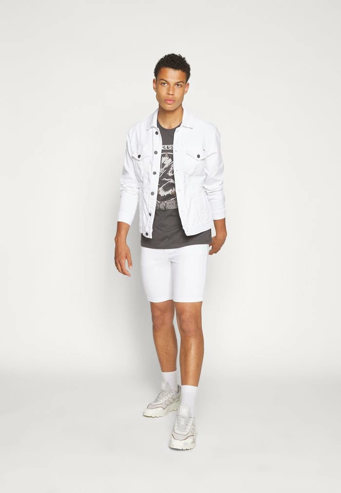 Only & Sons ONSCOIN COLOUR TRUCKER - Denim Jacket - Bright White 4 Only & Sons ONSCOIN COLOUR TRUCKER - Denim Jacket - Bright White - Image 2