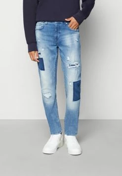 Only & Sons ONSLOOM SLIM MID BLOCK - Slim Fit Jeans - Medium Blue Denim