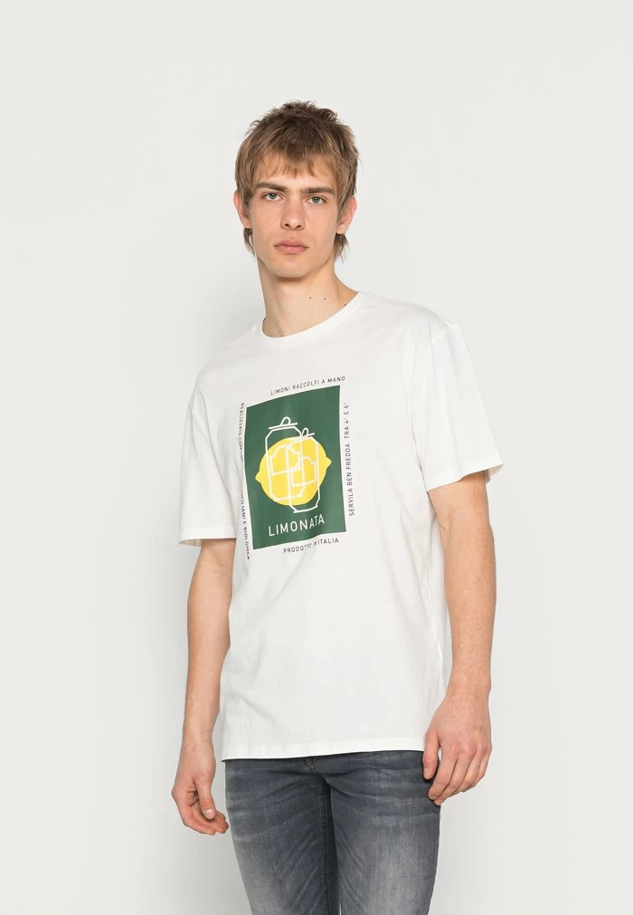 Only & Sons ONSIKE NEW TEE - Print T-shirt - Star White 3 Only & Sons ONSIKE NEW TEE - Print T-shirt - Star White