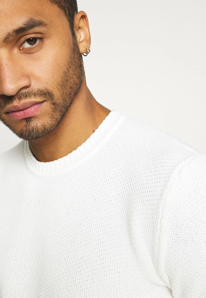 Only & Sons ONSDAN STRUCTURE CREW NECK - Jumper - Cloud Dancer 6 Only & Sons ONSDAN STRUCTURE CREW NECK - Jumper - Cloud Dancer - Image 4