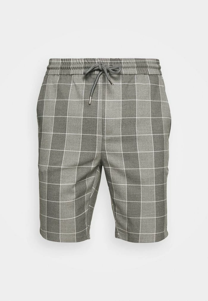 Only & Sons ONSLINUS CHECK - Shorts - Medium Grey Melange 6 Only & Sons ONSLINUS CHECK - Shorts - Medium Grey Melange - Image 4