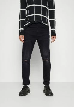 Only & Sons ONSDRAPER LIFE TAP - Slim Fit Jeans - Black Denim