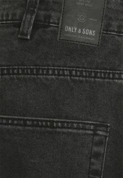 Only & Sons ONSAVI BEAM LIFE - Straight Leg Jeans - Black Denim -Only & Sons shop bf27b92c172a441fa402e1b651f89f65