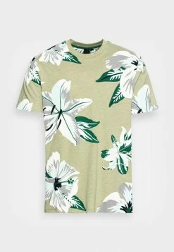 Only & Sons ONSKLOP FLORAL TEE - Print T-shirt - Oil Green -Only & Sons shop c0812332146f44bb8afbef0c302abb2a