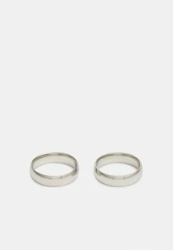 Only & Sons ONSCALEB UNISEX 2 PACK - Ring - Silver-coloured