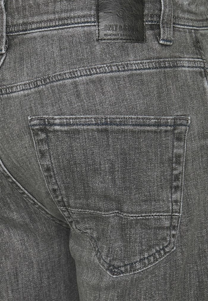 Only & Sons ONSLOOM LIFE - Slim Fit Jeans - Black Denim 5 Only & Sons ONSLOOM LIFE - Slim Fit Jeans - Black Denim - Image 3