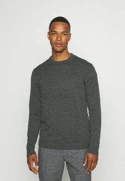 Only & Sons ONSALEX SOLID CREW NECK - Jumper - Dark Grey Melange