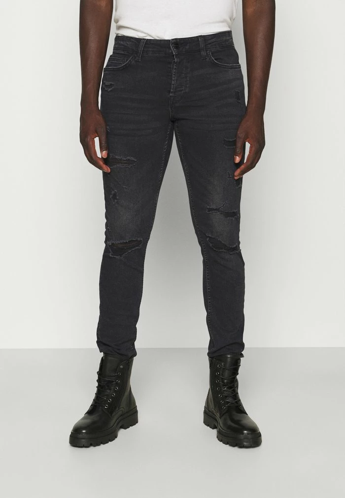 Only & Sons ONSLOOM LIFE - Slim Fit Jeans - Black Denim 3 Only & Sons ONSLOOM LIFE - Slim Fit Jeans - Black Denim