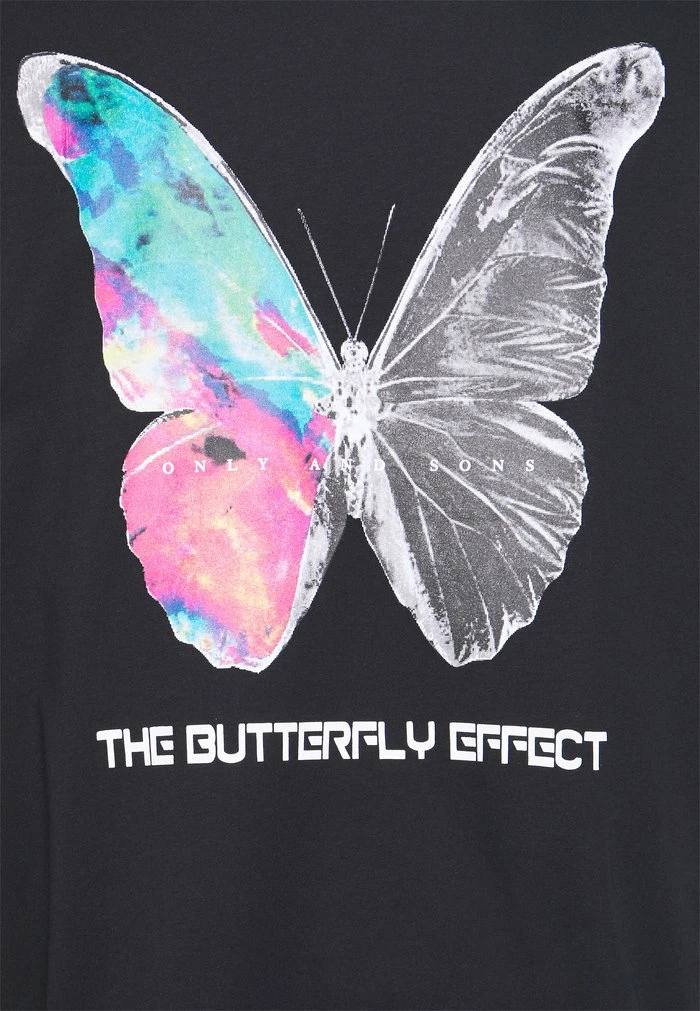 Only & Sons ONSTROY TEE UNISEX - Print T-shirt - Black 5 Only & Sons ONSTROY TEE UNISEX - Print T-shirt - Black - Image 3